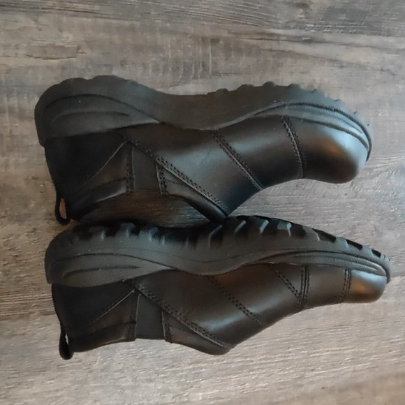 LL Bean Black Comfort Mocs Size 7 Wide - Picture 4 of 8